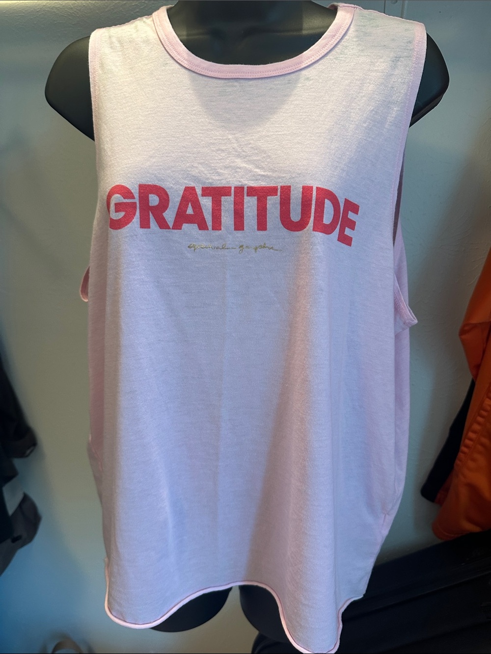 Gratitude spiritual gangster Pink Women's Muscle Tank Top XL